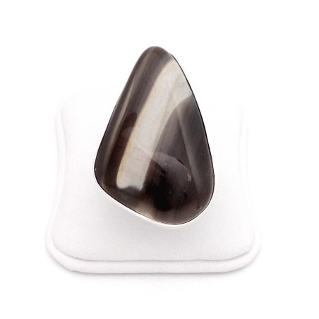 PIERŚCIONEK Z KRZEMIENIEM PASIASTYM