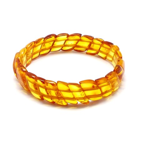BRANSOLETKA Z BURSZTYNU BAŁTYCKIEGO