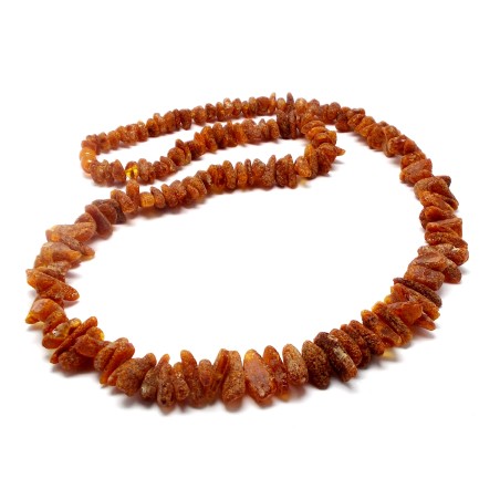 KORALE Z BURSZTYNU NIEOSZLIFOWANEGO