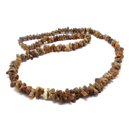 KORALE NASZYJNIK Z BURSZTYNU NIEOSZLIFOWANEGO