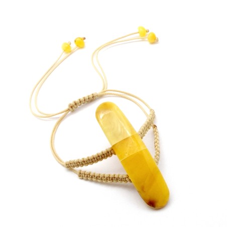 BRANSOLETKA Z BURSZTYNEM BAŁTYCKIM