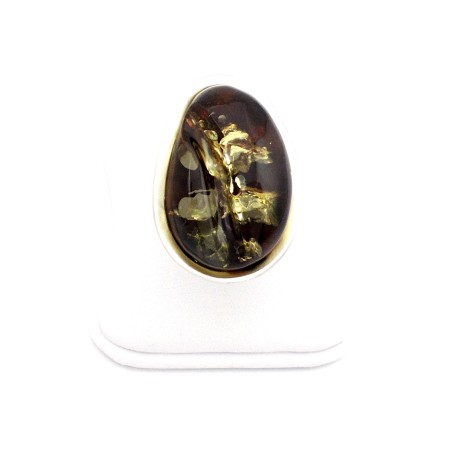 Pierścionek z bursztynem