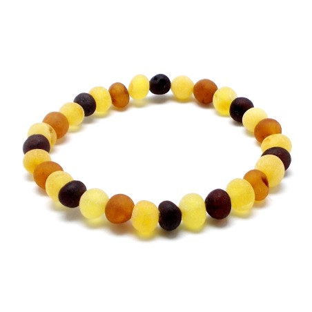 Bursztyn nieoszlifowany bransoletka