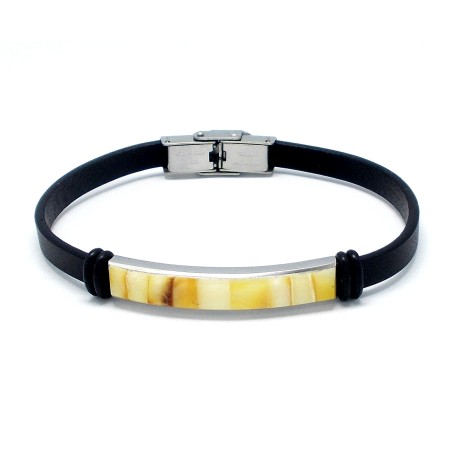 BRANSOLETKA Z BURSZTYNEM BAŁTYCKIM