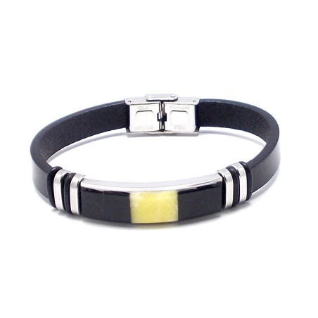 BRANSOLETKA Z BURSZTYNEM BAŁTYCKIM