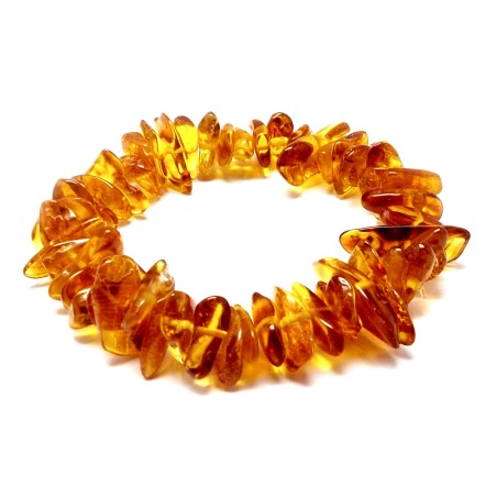 BRANSOLETKA Z BURSZTYNEM BAŁTYCKIM
