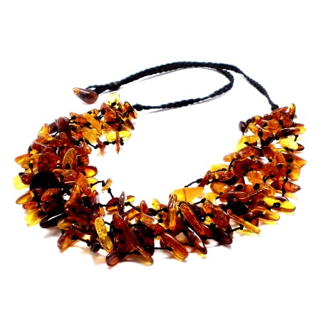 NASZYJNIK Z BURSZTYNU BAŁTYCKIEGO