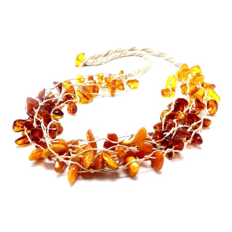 Korale naszyjnik z bursztynu dla dzieci