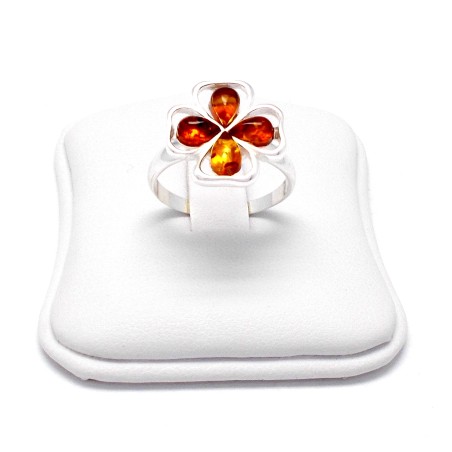 PIERŚCIONEK Z BURSZTYNEM KONICZYNKA