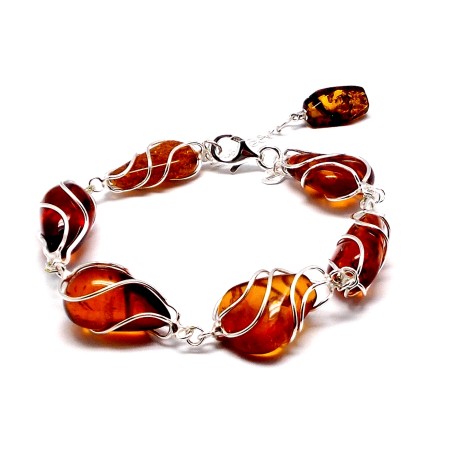 Biżuteria z bursztynem bransoletka