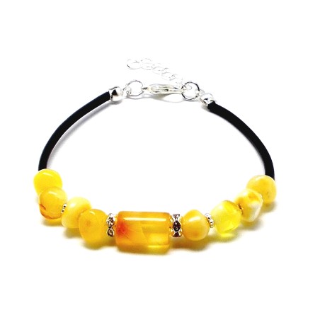 BRANSOLETKA Z BURSZTYNU BAŁTYCKIEGO