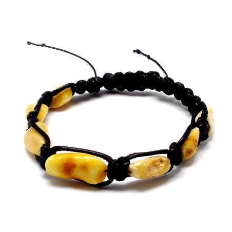 BRANSOLETKA Z BURSZTYNEM BAŁTYCKIM