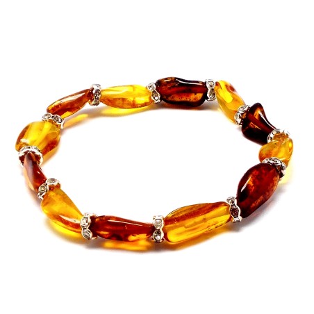 BRANSOLETKA Z BURSZTYNU