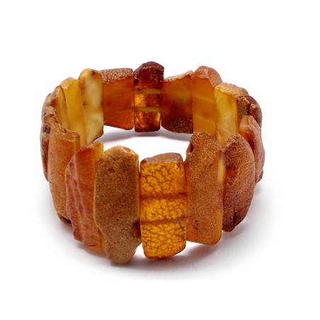 Bursztyn nieoszlifowany bransoletka