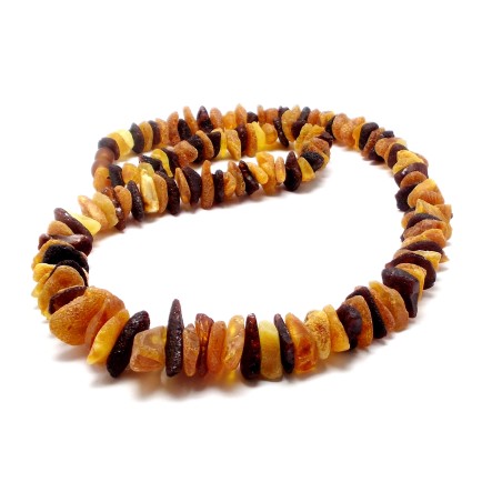 KORALE Z BURSZTYNU NIEOSZLIFOWANEGO