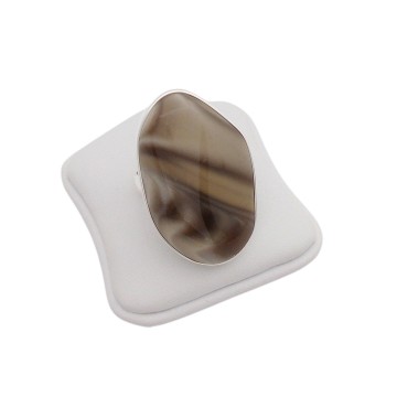 PIERŚCIONEK Z KRZEMIENIEM PASIASTYM