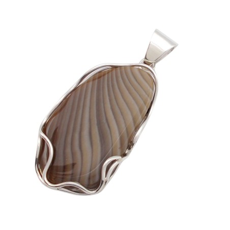 Krzemień pasiasty wisiorek