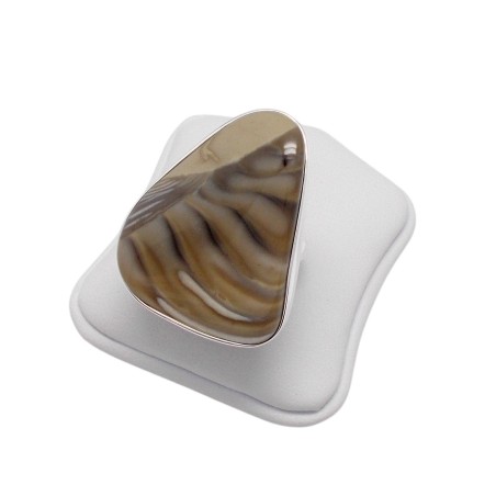 PIERŚCIONEK Z KRZEMIENIEM PASIASTYM