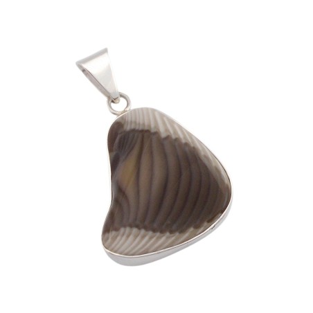 bransoleta srebrna z krzemieniem pasiastym