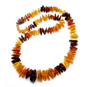 NASZYJNIK KORALE Z BURSZTYNU