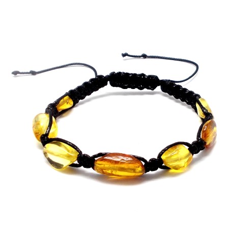 BRANSOLETKA Z BURSZTYNU BAŁTYCKIEGO