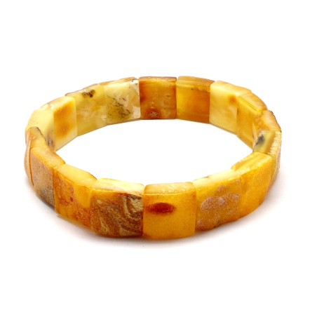 Bursztyn nieoszlifowany bransoletka