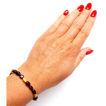 BRANSOLETKA Z BURSZTYNEM