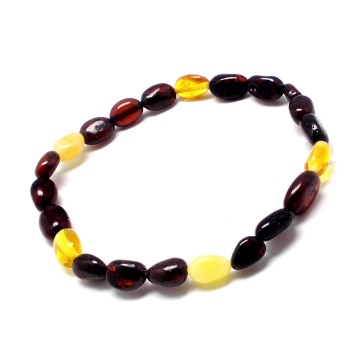 BRANSOLETKA Z BURSZTYNEM