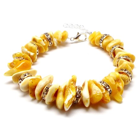 BRANSOLETKA Z BURSZTYNU BAŁTYCKIEGO