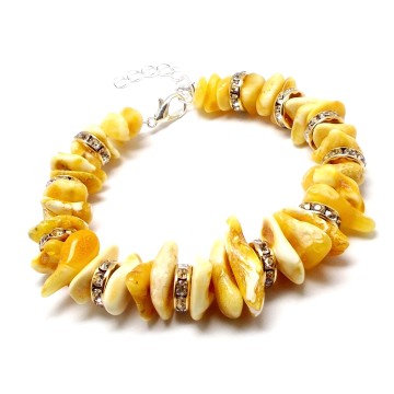 BRANSOLETKA Z BURSZTYNU BAŁTYCKIEGO