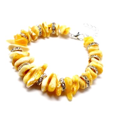 BRANSOLETKA Z BURSZTYNU BAŁTYCKIEGO