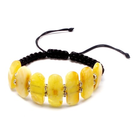 BRANSOLETKA Z BURSZTYNEM BAŁTYCKIM