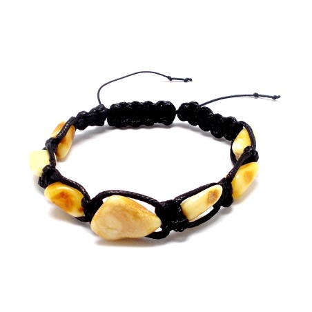 BRANSOLETKA Z BURSZTYNEM BAŁTYCKIM