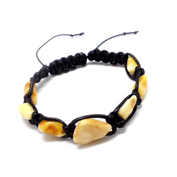 BRANSOLETKA Z BURSZTYNEM BAŁTYCKIM