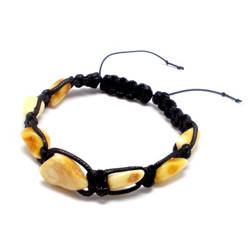 BRANSOLETKA Z BURSZTYNEM BAŁTYCKIM