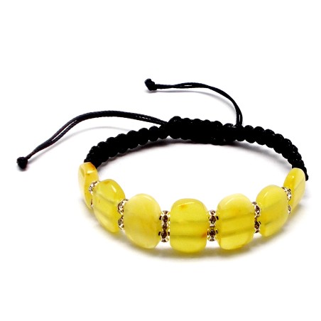 BRANSOLETKA Z BURSZTYNEM