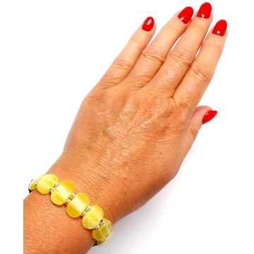 BRANSOLETKA Z BURSZTYNEM