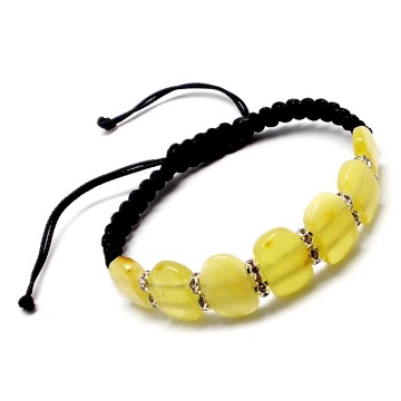 BRANSOLETKA Z BURSZTYNU