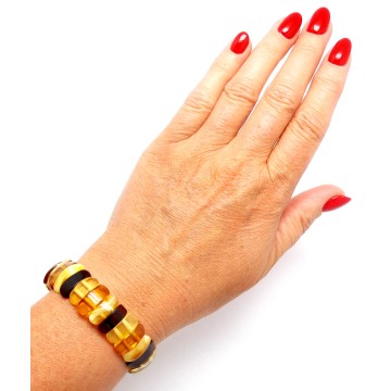 BRANSOLETKA Z BURSZTYNU