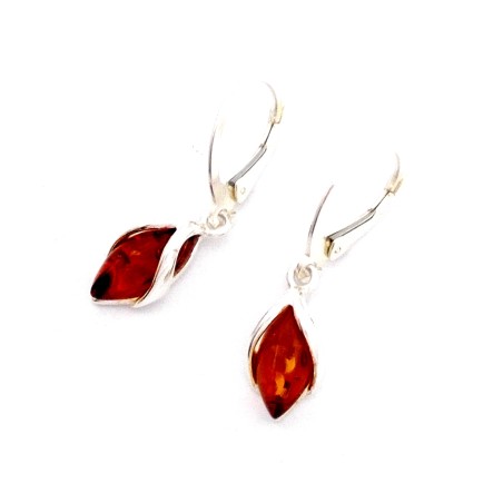 KOLCZYKI Z BURSZTYNEM