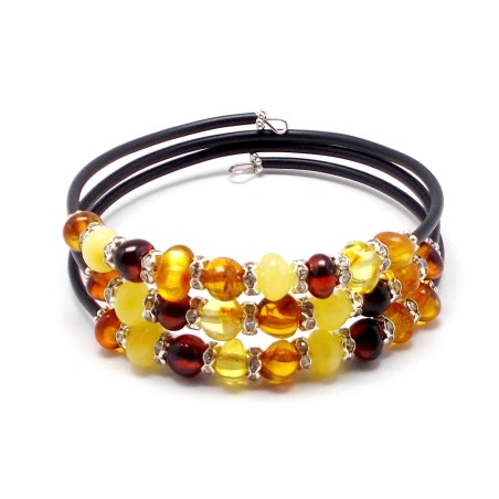BRANSOLETKA Z BURSZTYNU BAŁTYCKIEGO