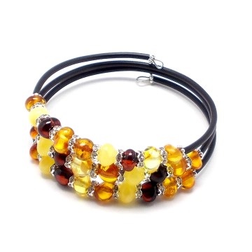 BRANSOLETKA Z BURSZTYNU BAŁTYCKIEGO