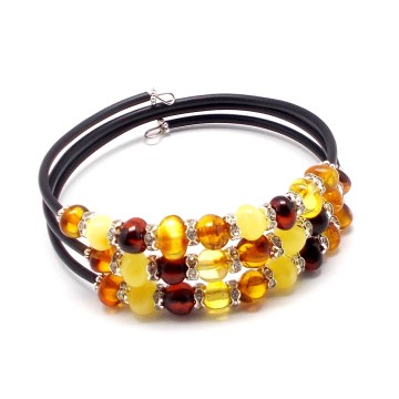 BRANSOLETKA Z BURSZTYNU BAŁTYCKIEGO