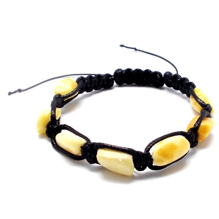 BRANSOLETKA Z BURSZTYNEM BAŁTYCKIM