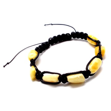 BRANSOLETKA Z BURSZTYNEM BAŁTYCKIM