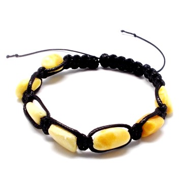 BRANSOLETKA Z BURSZTYNEM BAŁTYCKIM