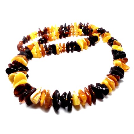 NASZYJNIK KORALE Z BURSZTYNU
