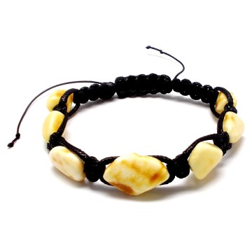 BRANSOLETKA Z BURSZTYNEM BAŁTYCKIM