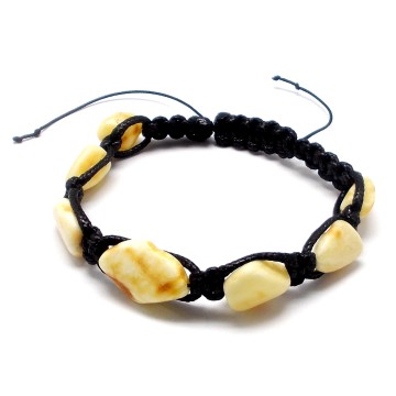 BRANSOLETKA Z BURSZTYNEM BAŁTYCKIM