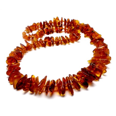 NASZYJNIK KORALE Z BURSZTYNU